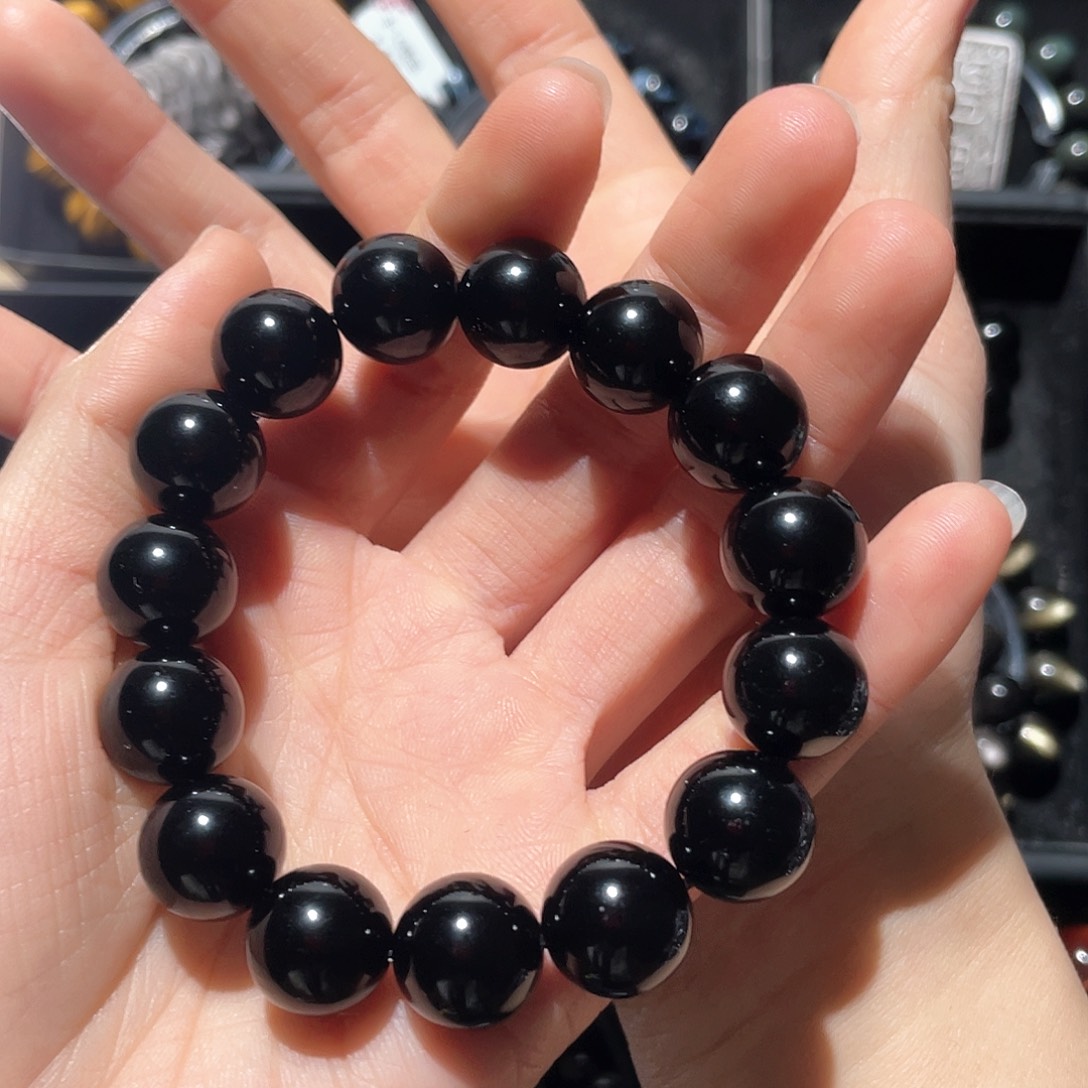 黑曜岩手链未镶嵌M**༅
