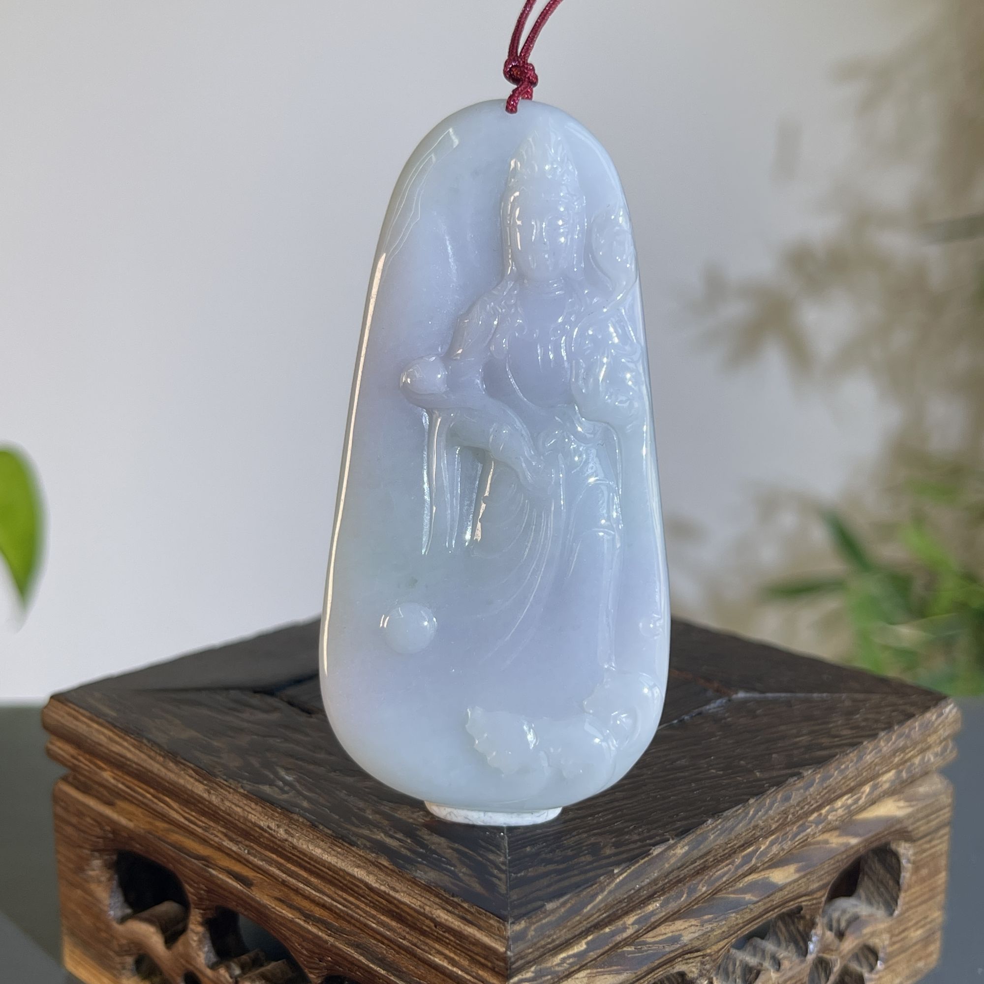 JTA15-015  天然缅甸翡翠A货 如意观音