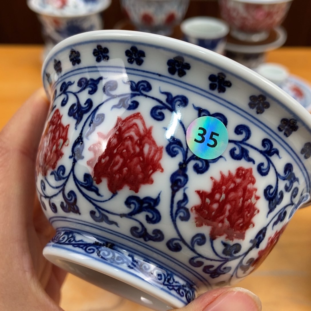 手绘现代茶具非古董