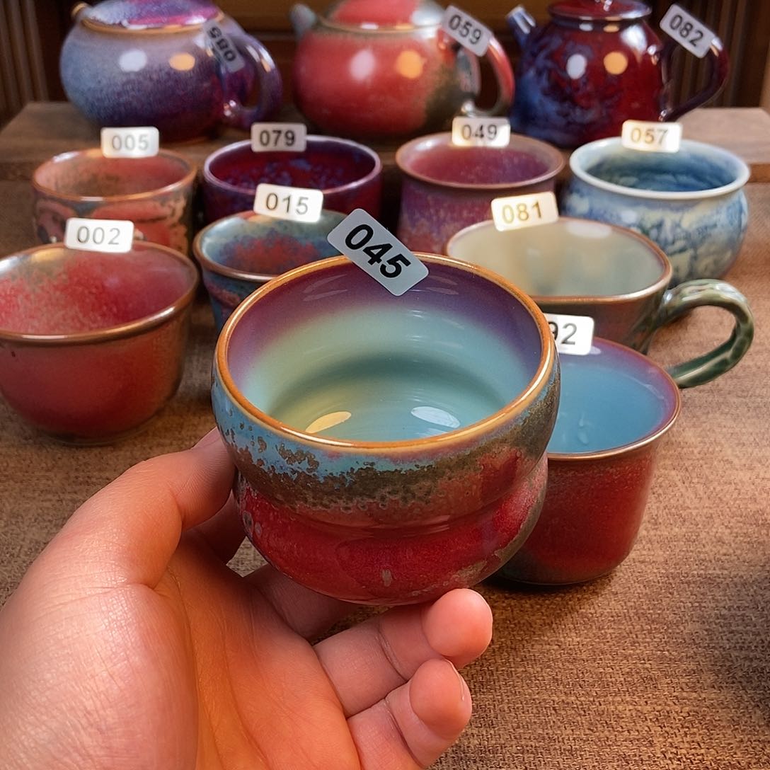 摆件明*钧瓷主人杯杯