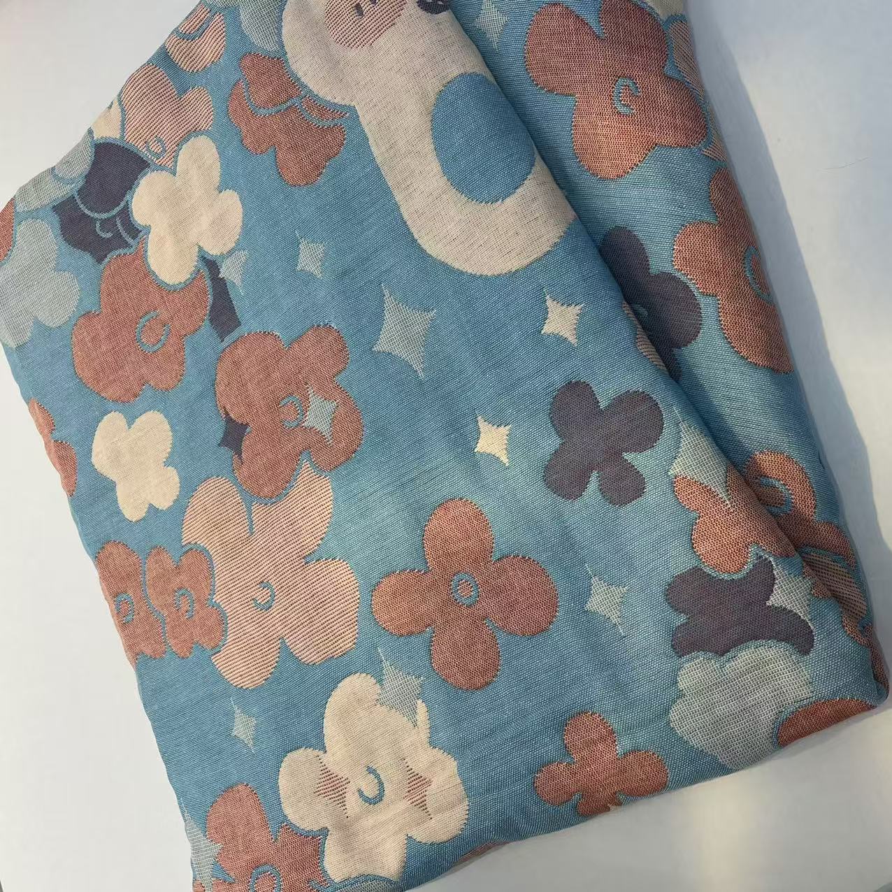 【盖毯】四季通用多层纱布150*200cm 短耳兔