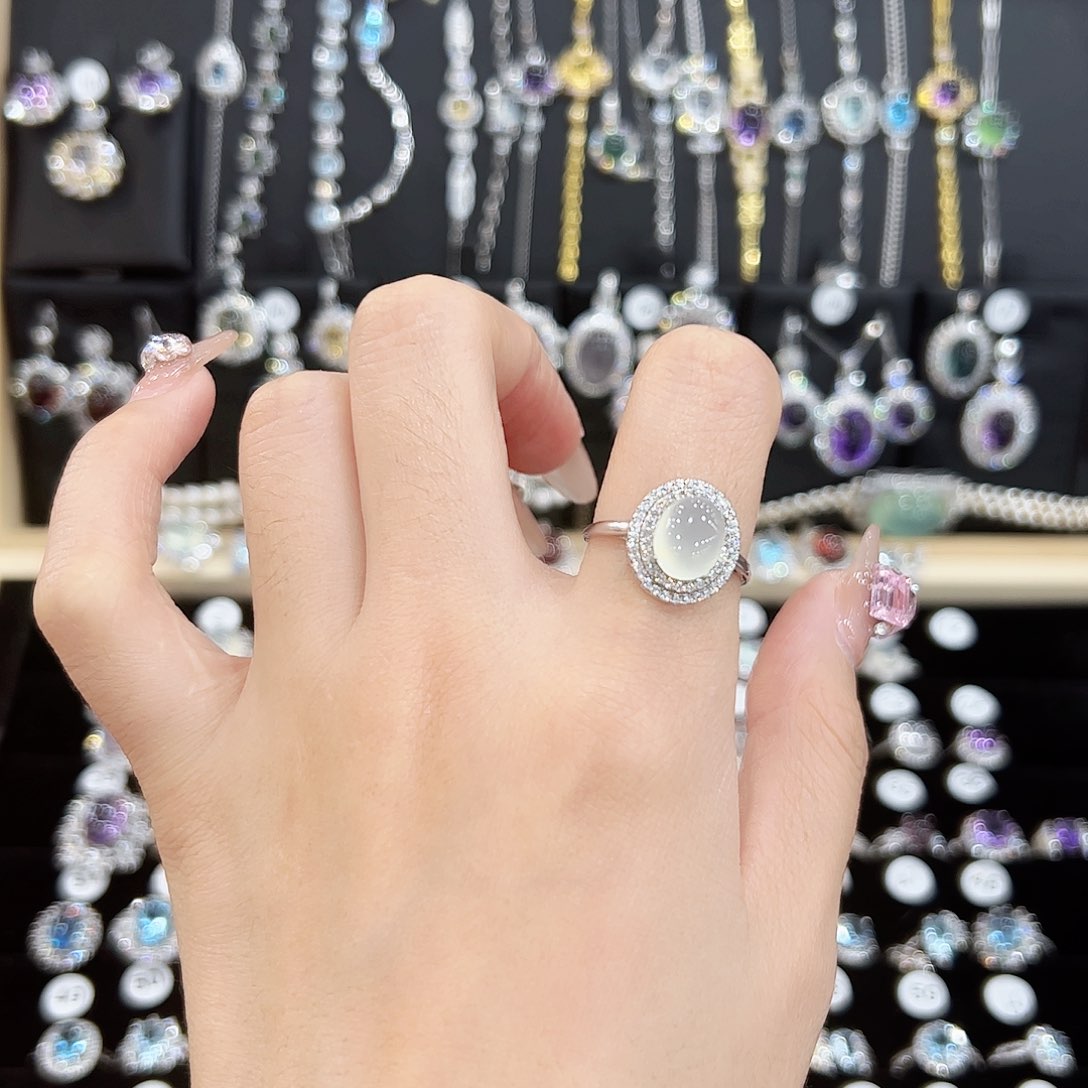 紫晶戒指银S925镶嵌天然