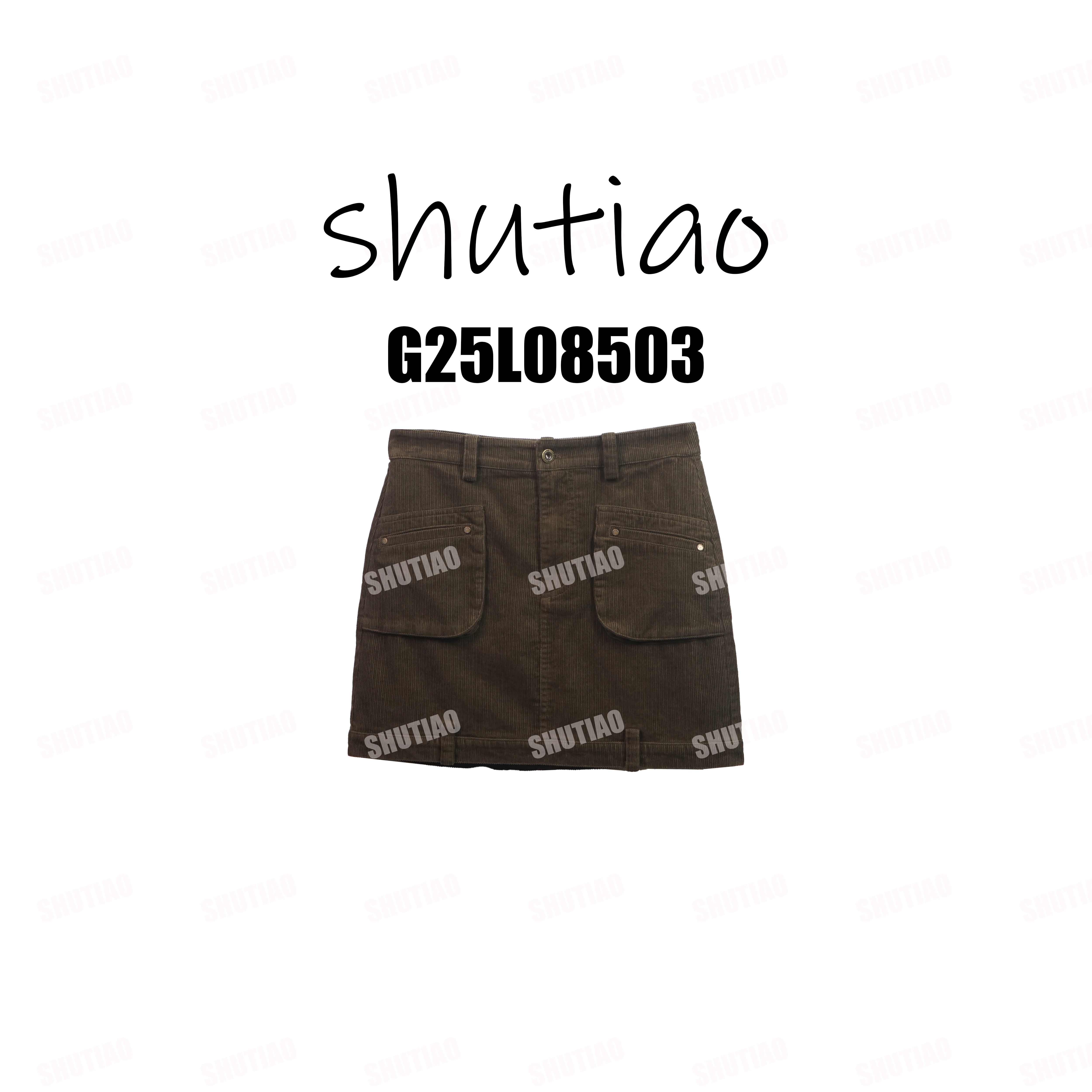 【SHUTIAO】2025冬季：新款小众设计款短裙G25L08503