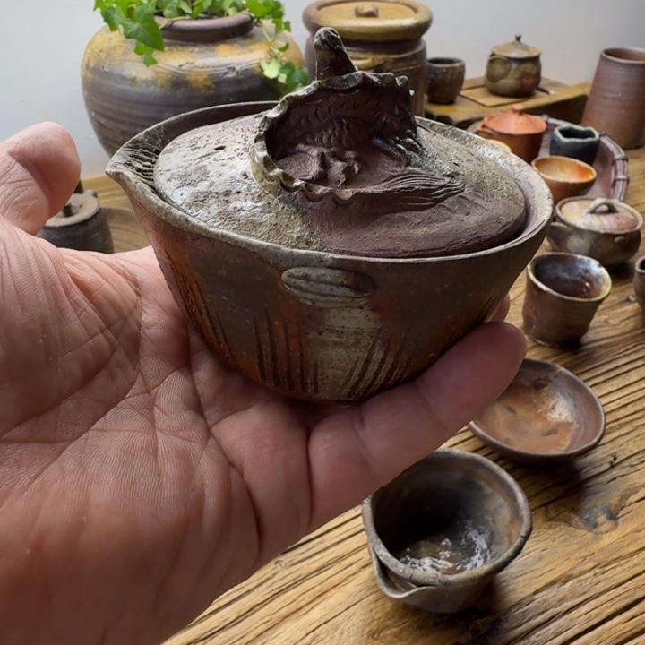 小西陶古备前烧角出
