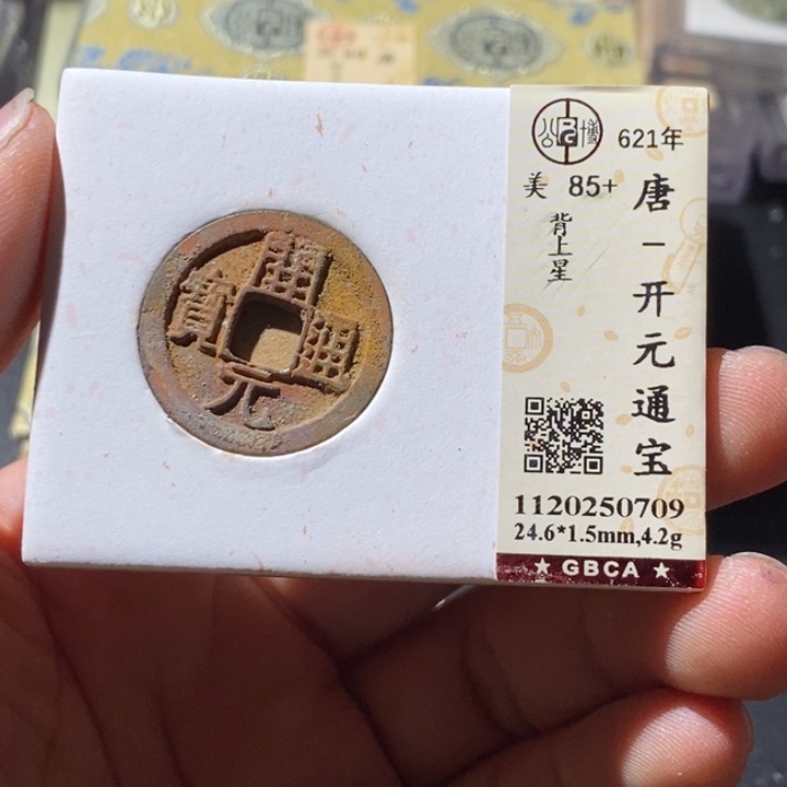 铜公博评级古钱币一枚 周浩