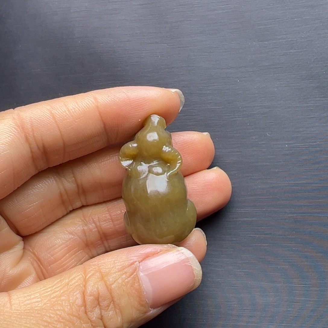 术***学和田玉未镶嵌挂件