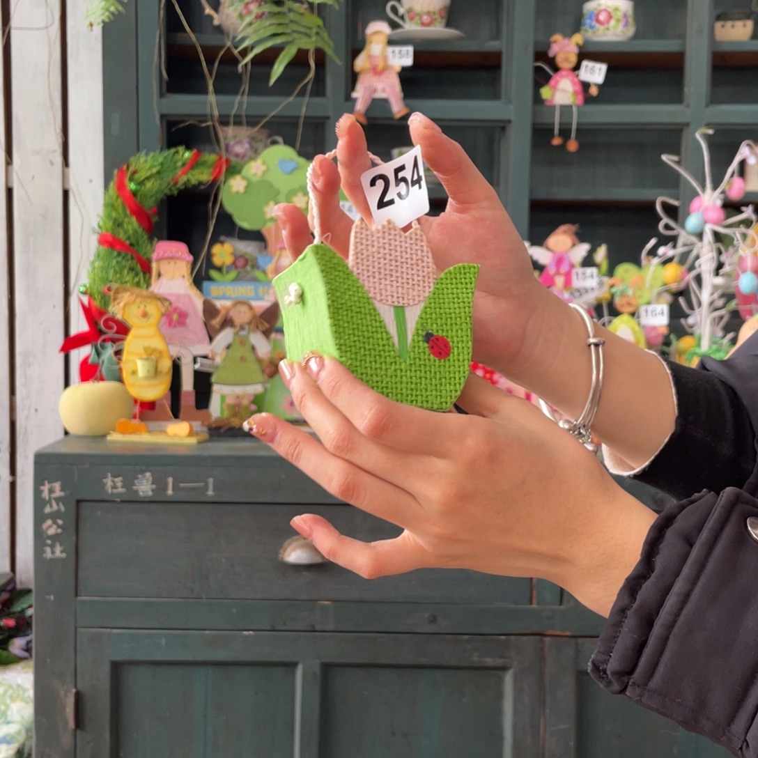 木质圣诞月福老货玩具中古风默认微瑕