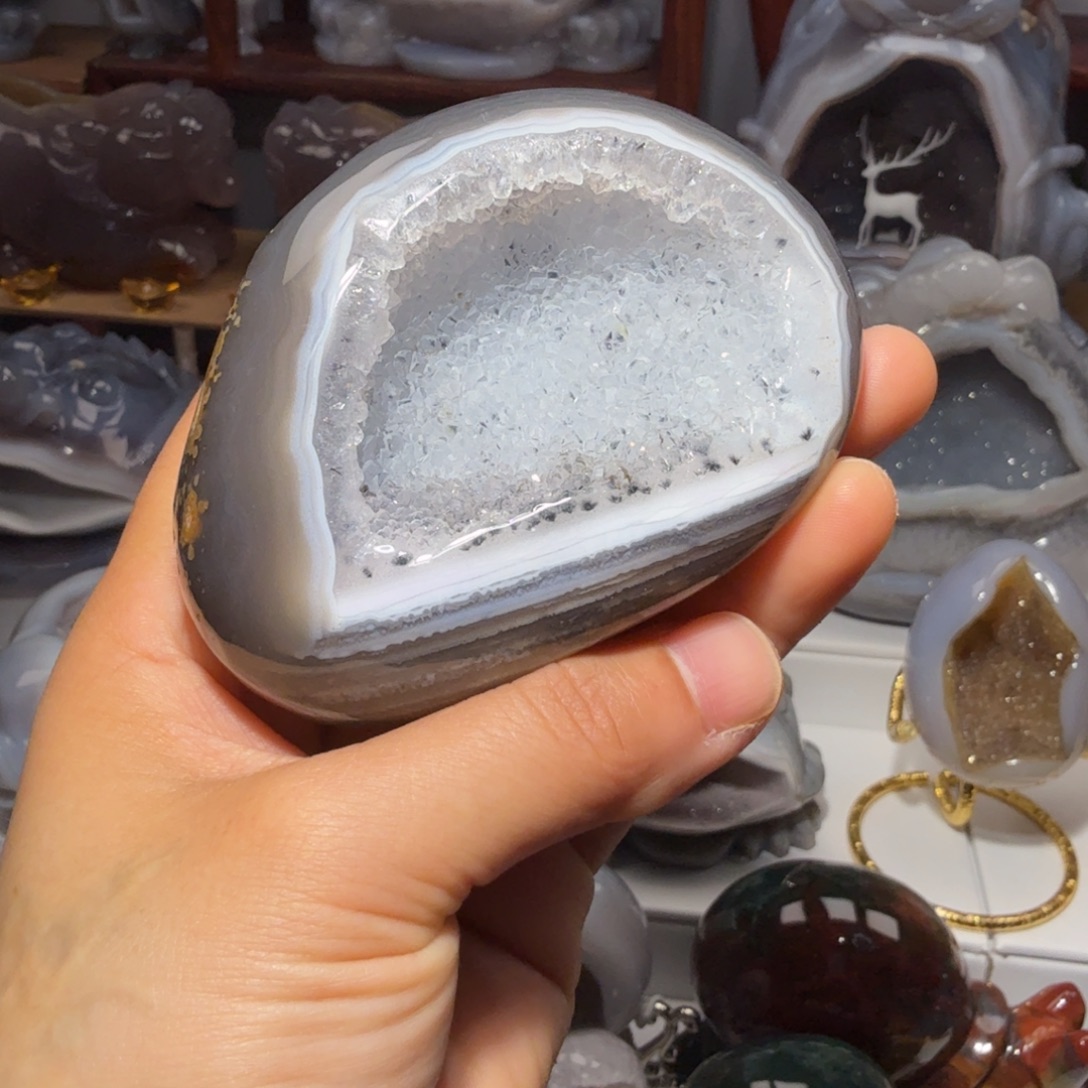 玛瑙/玉髓未镶嵌摆件