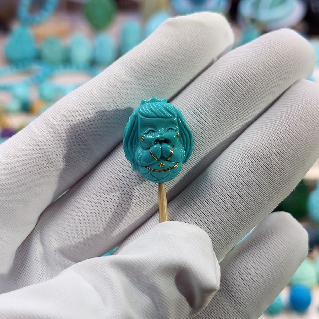 绿松石珠宝奇石未镶嵌