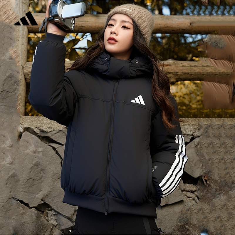 【冬日上新】阿迪达斯羽绒服女装保暖加厚羽绒户外运动外套JG3845