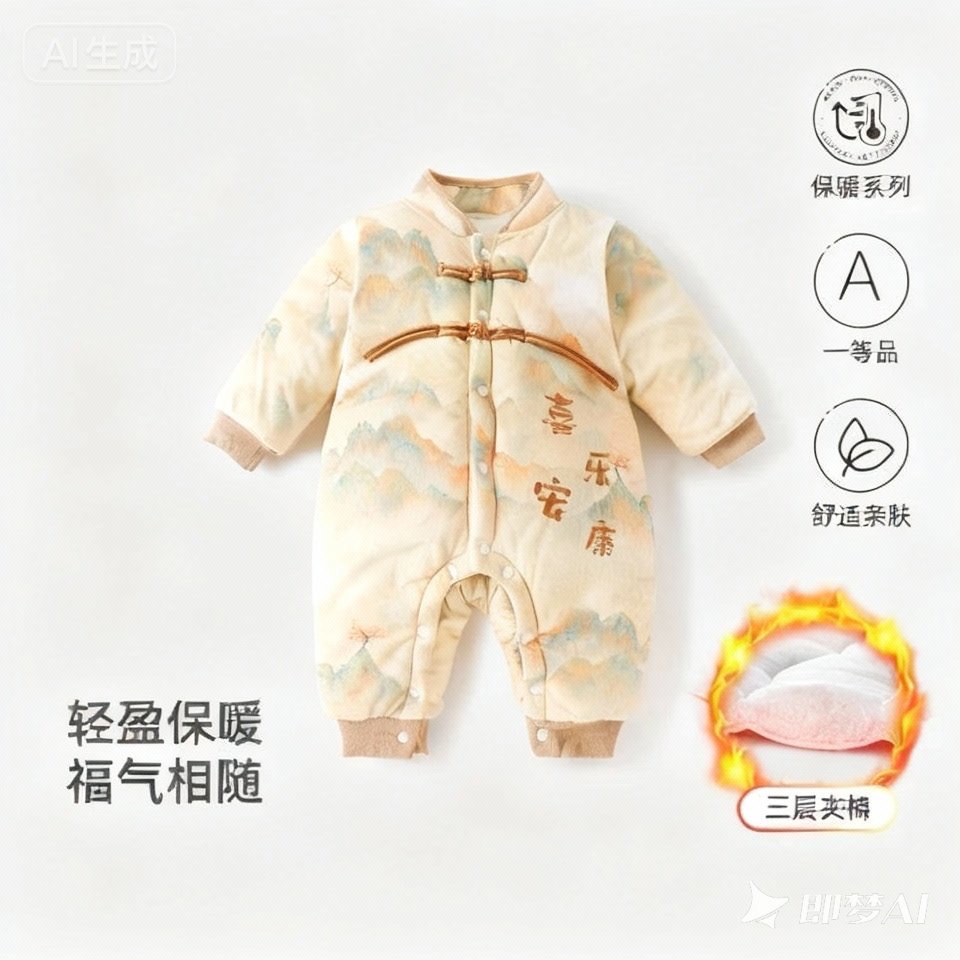直播专用链接冬季哈衣爬服婴儿加厚棉无骨连体衣亲肤宝宝婴儿保暖
