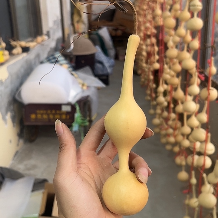 大***.泥塑三庭文玩葫芦摆件财包款50.8