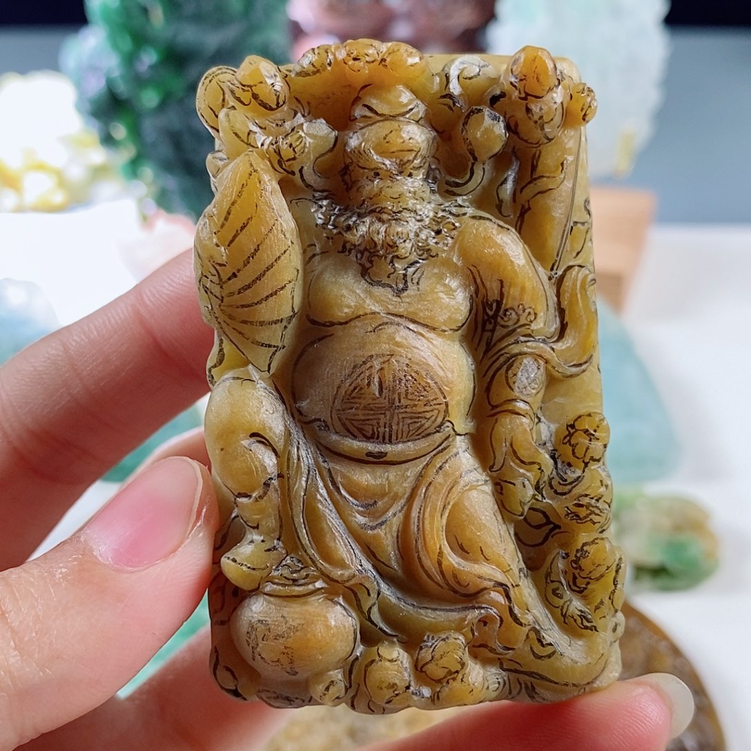 定制翡翠未镶嵌天然a货翡翠钟馗