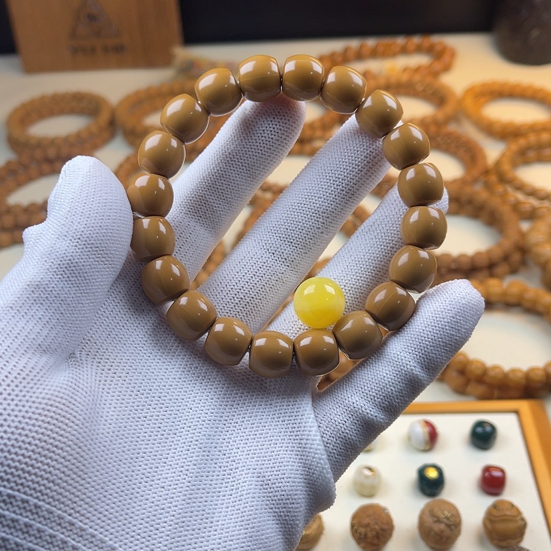 燚***猴头核桃手串直切