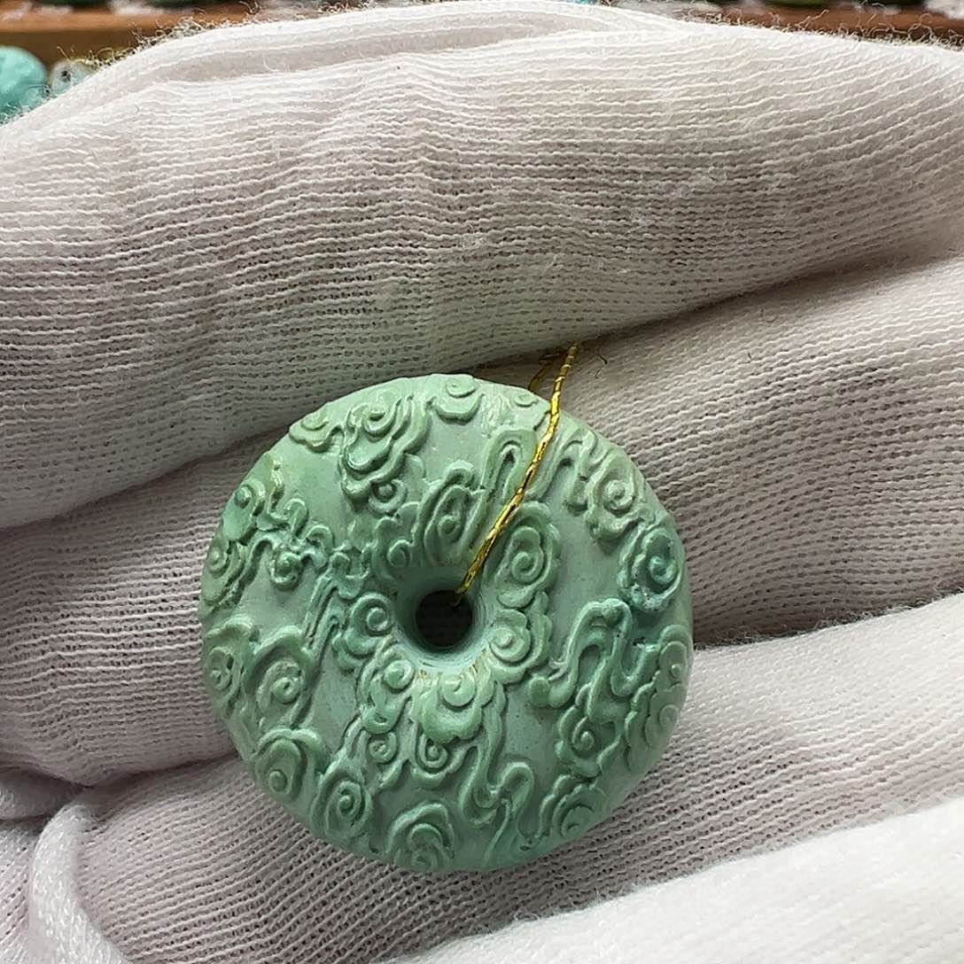 绿松石平安扣 未镶嵌