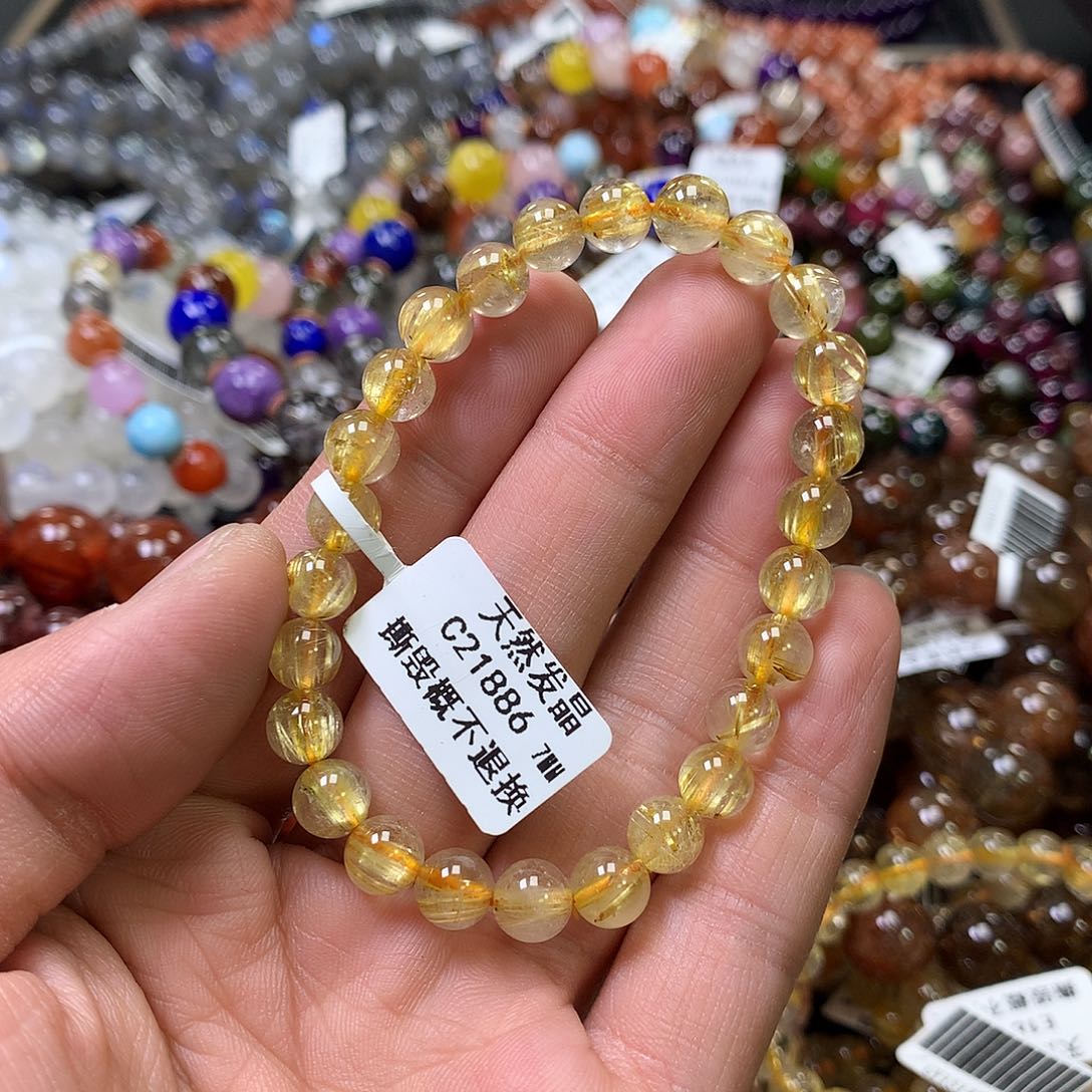 水晶手链未镶嵌，