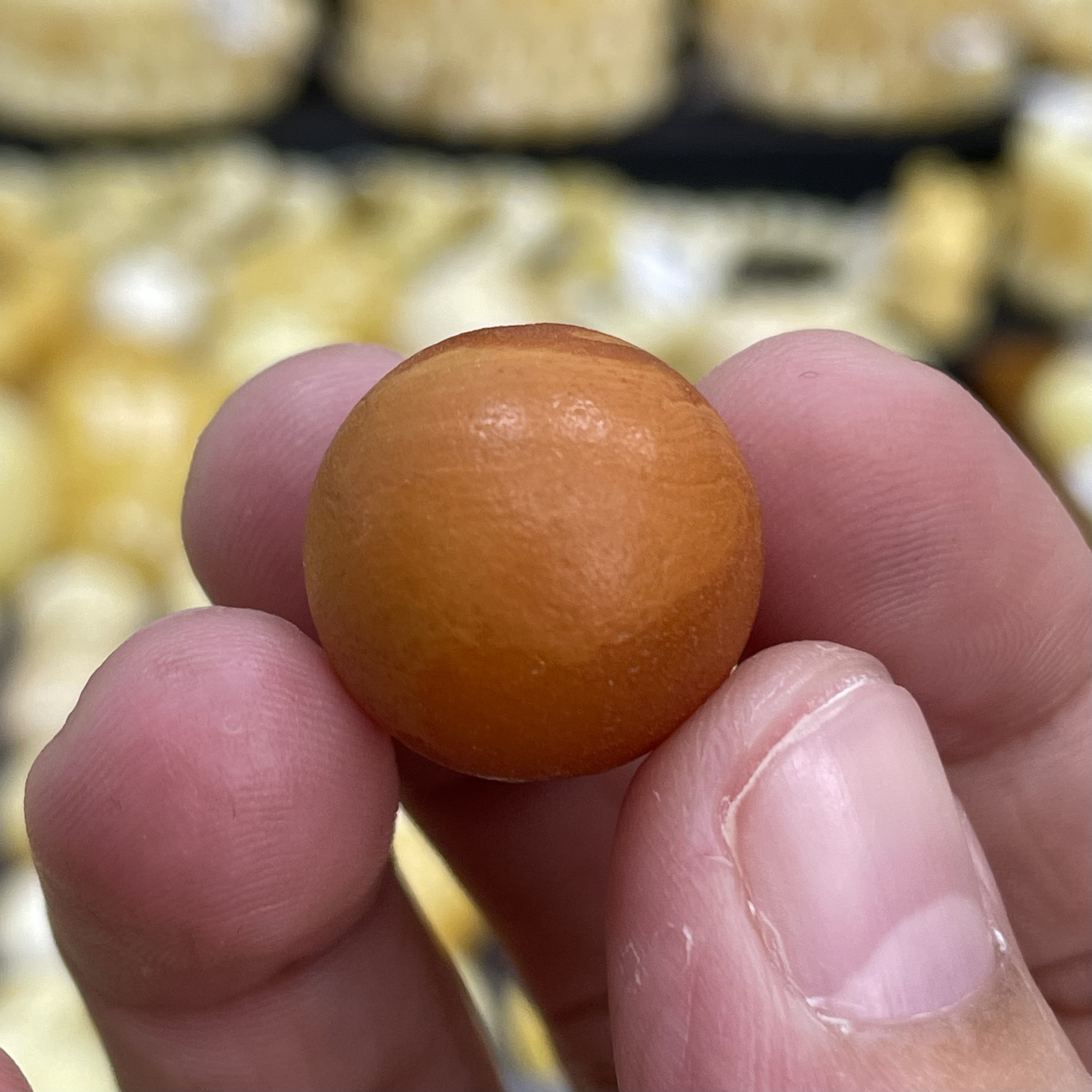 魔梵珠宝｜17.4mm俄料天然蜜蜡 回流款橘皮老蜡