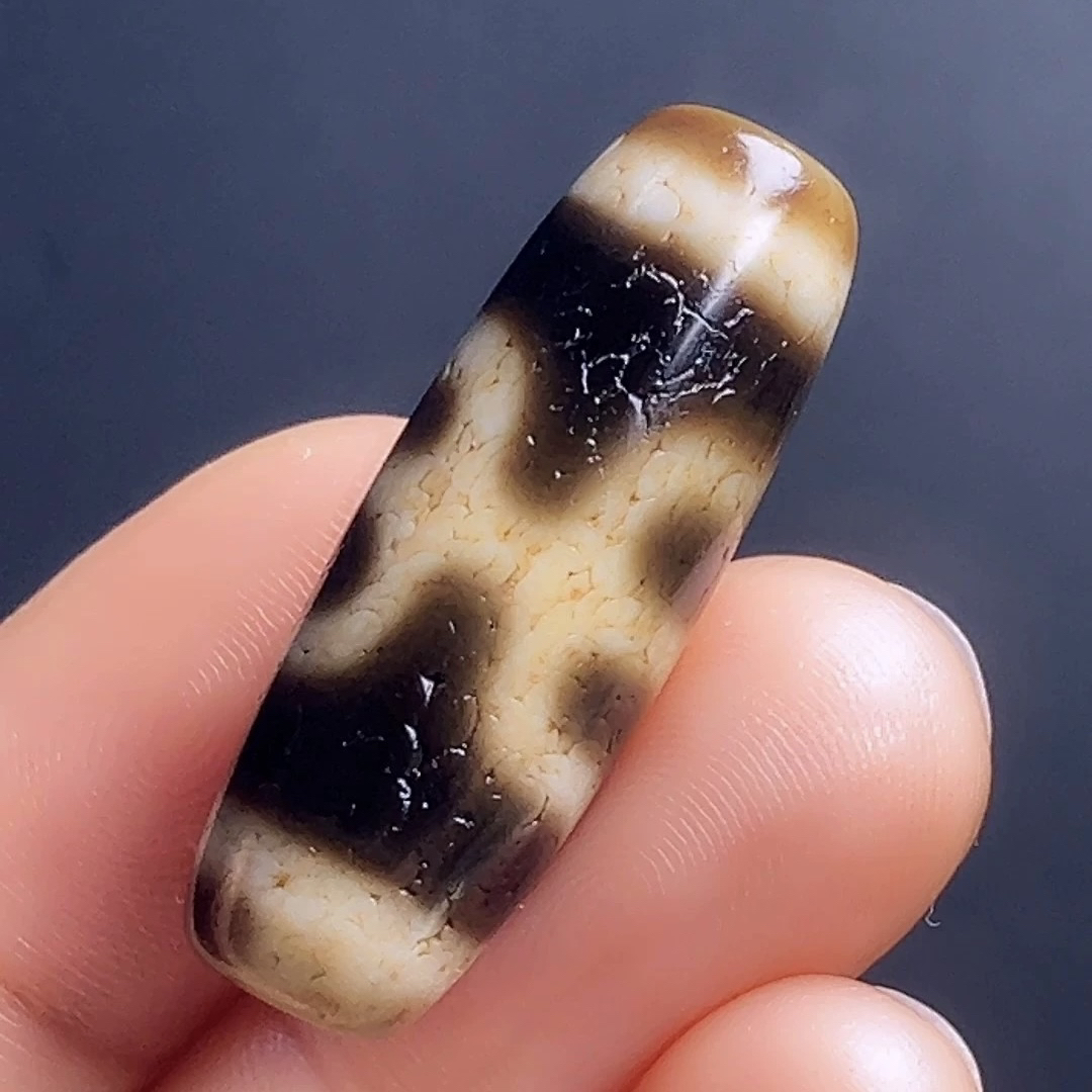 任小攀老料贵人天珠天然玛瑙吊坠手串30.5x10.8