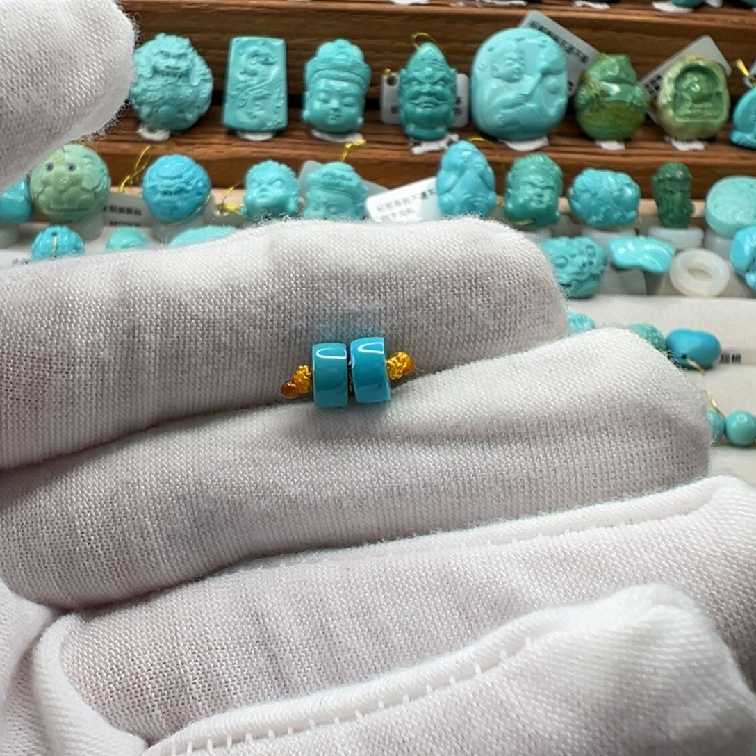 绿松石未镶嵌隔片6mm
