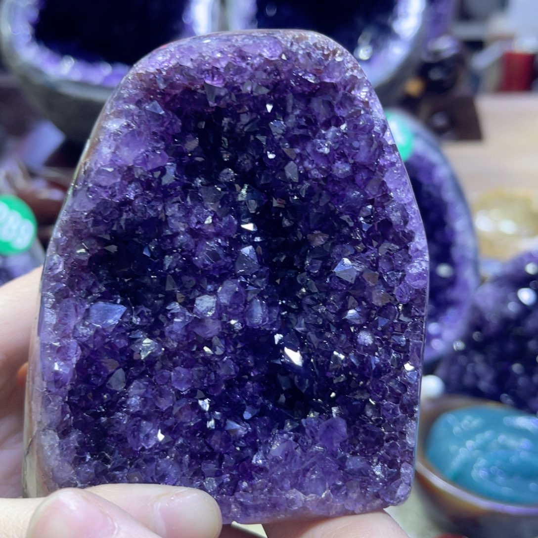紫晶摆件未镶嵌紫水晶
