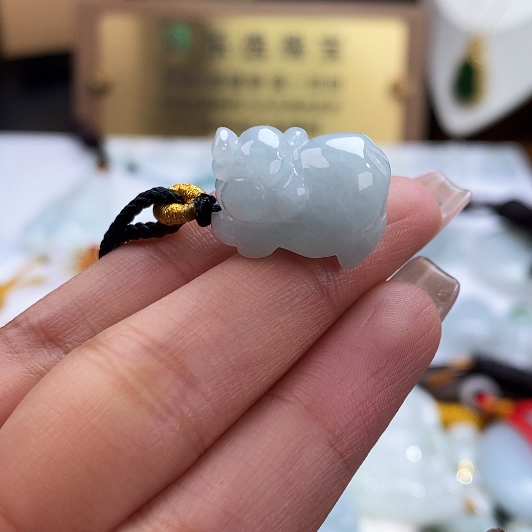 翡翠未镶嵌颈饰4725