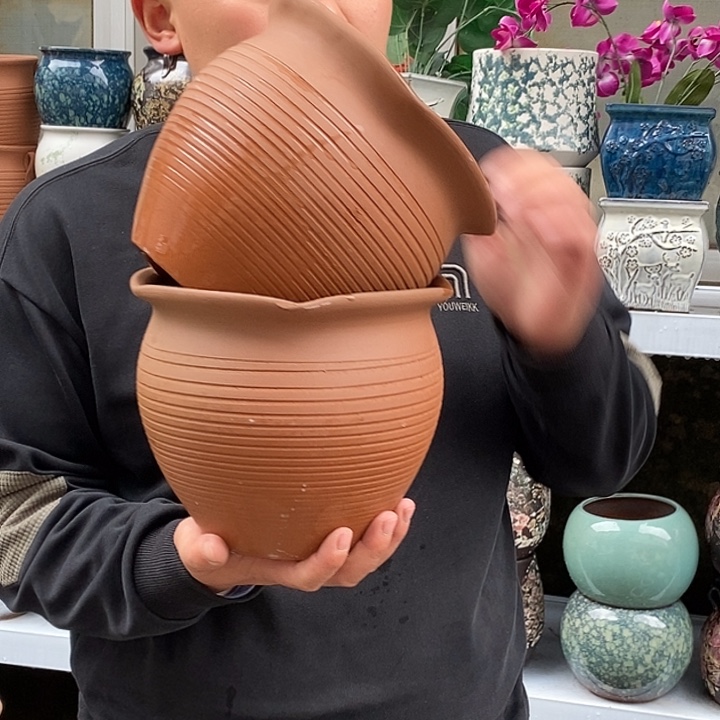 花盆紫砂口20高18福利