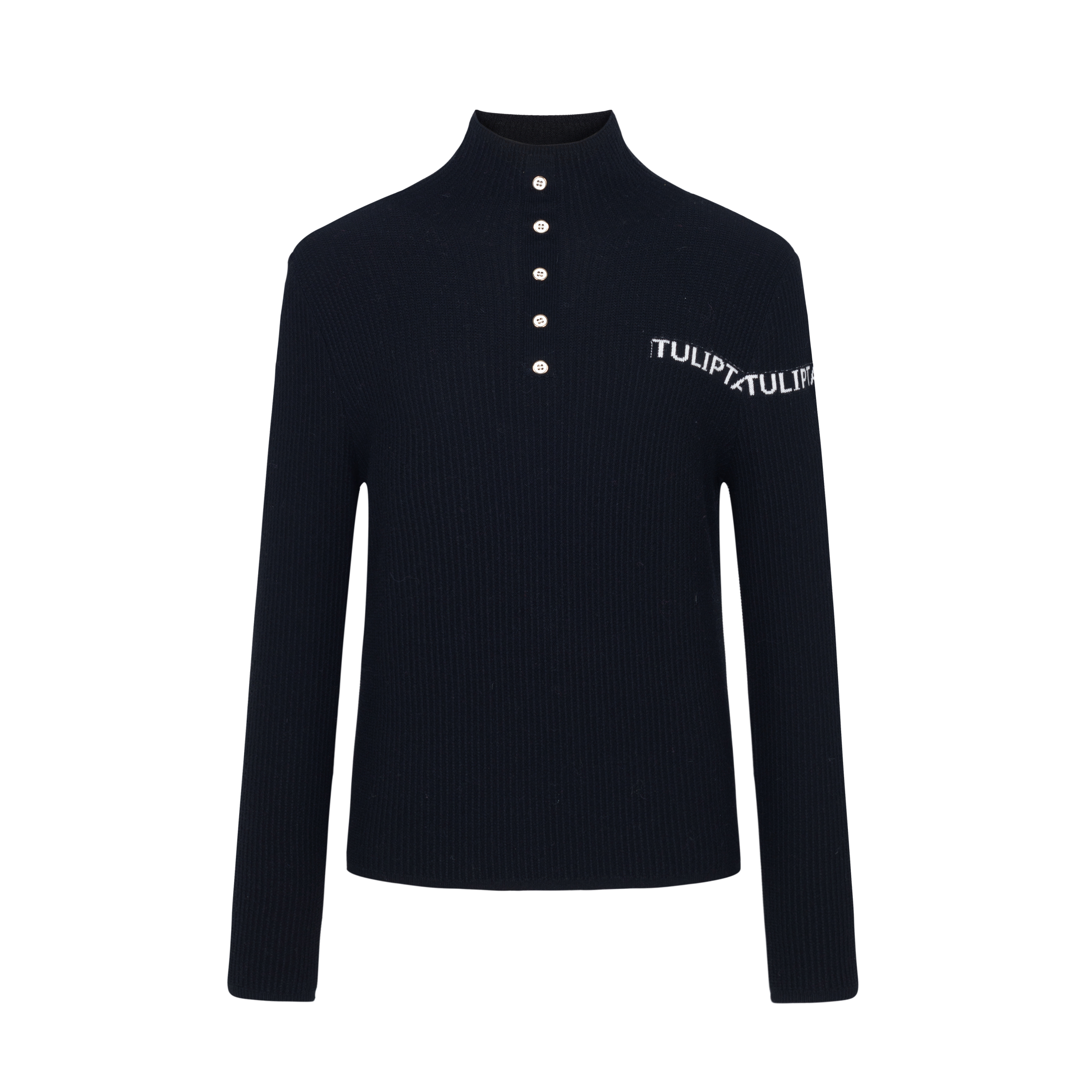 【●源链接勿动●】商场同款新品半高领字母提花针织衫NDY10A34609