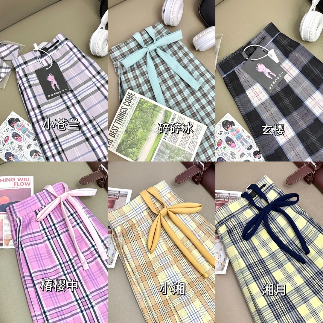 格裙合集 麻薯物语jk原创正版学院半身裙A字裙日系少女校供感