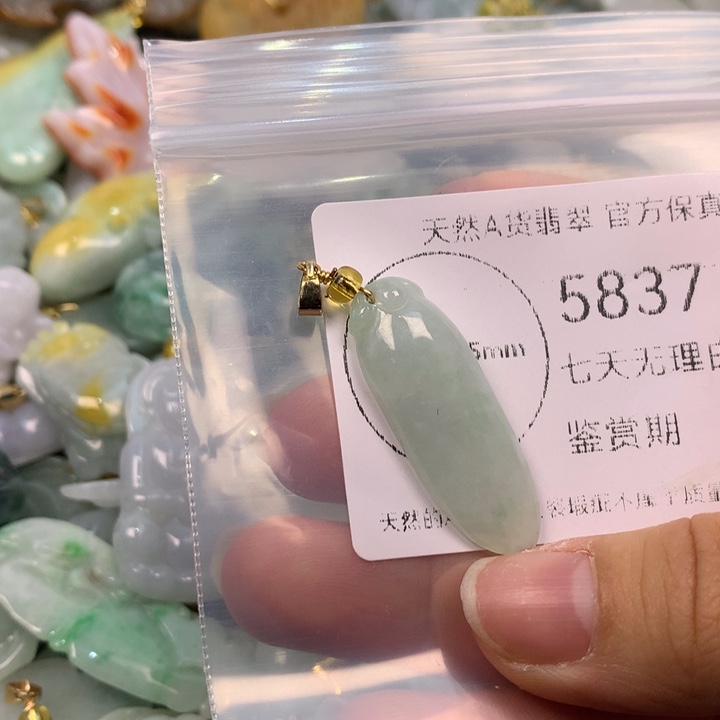 翡翠未镶嵌吊坠(不含链)