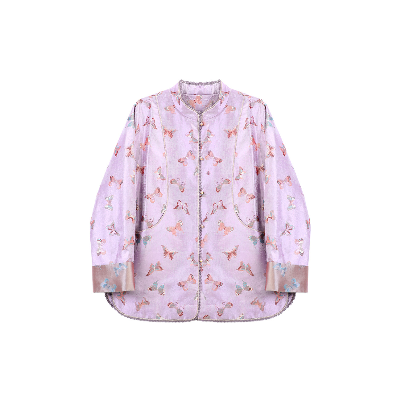 【李老板专属】云中蝶紫色蜀锦蚕丝棉服 1170256