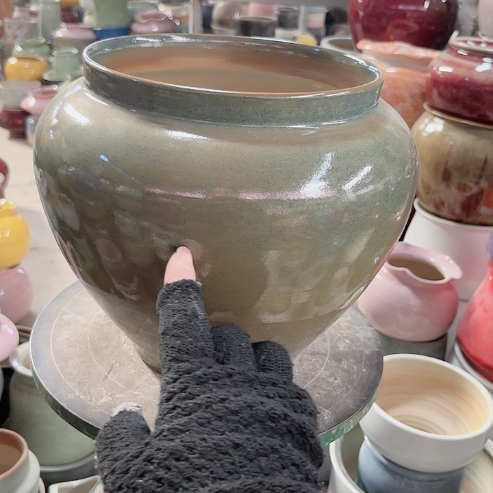 瓶口17高21瑕景德镇陶瓷学院