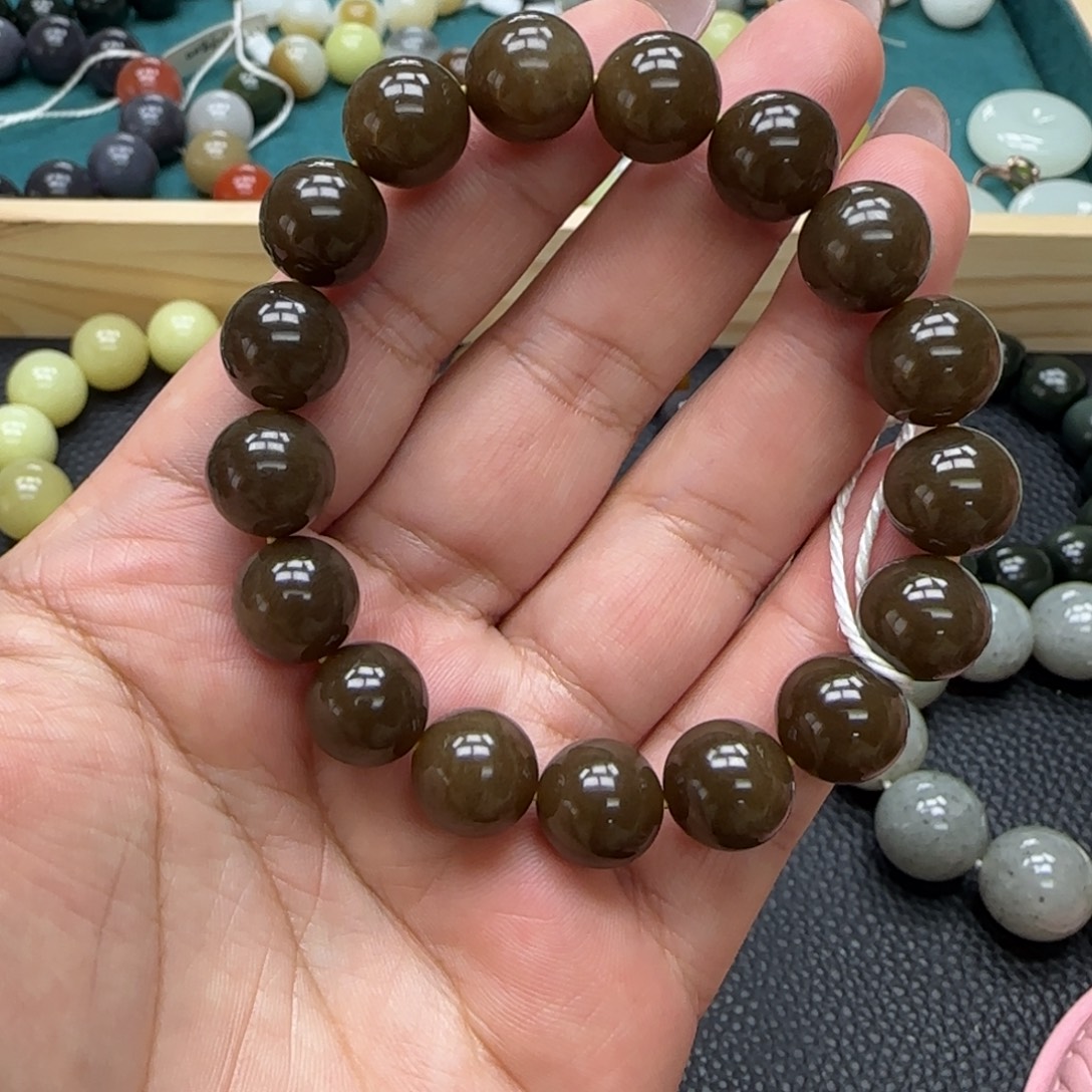 和田玉未镶嵌手链12