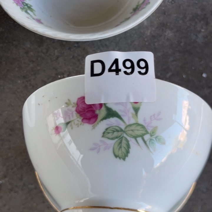 八九十年代高岭土盘碗碟有矿点有瑕疵D499