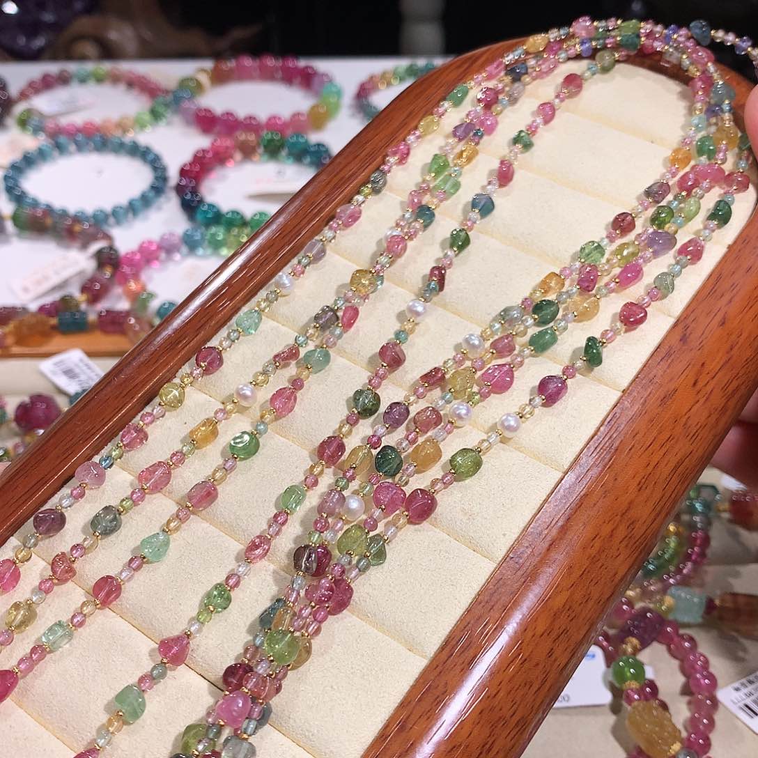 项链未镶嵌碧玺多样性发其一