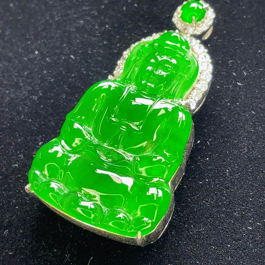 翡翠未镶嵌吊坠(不含链)