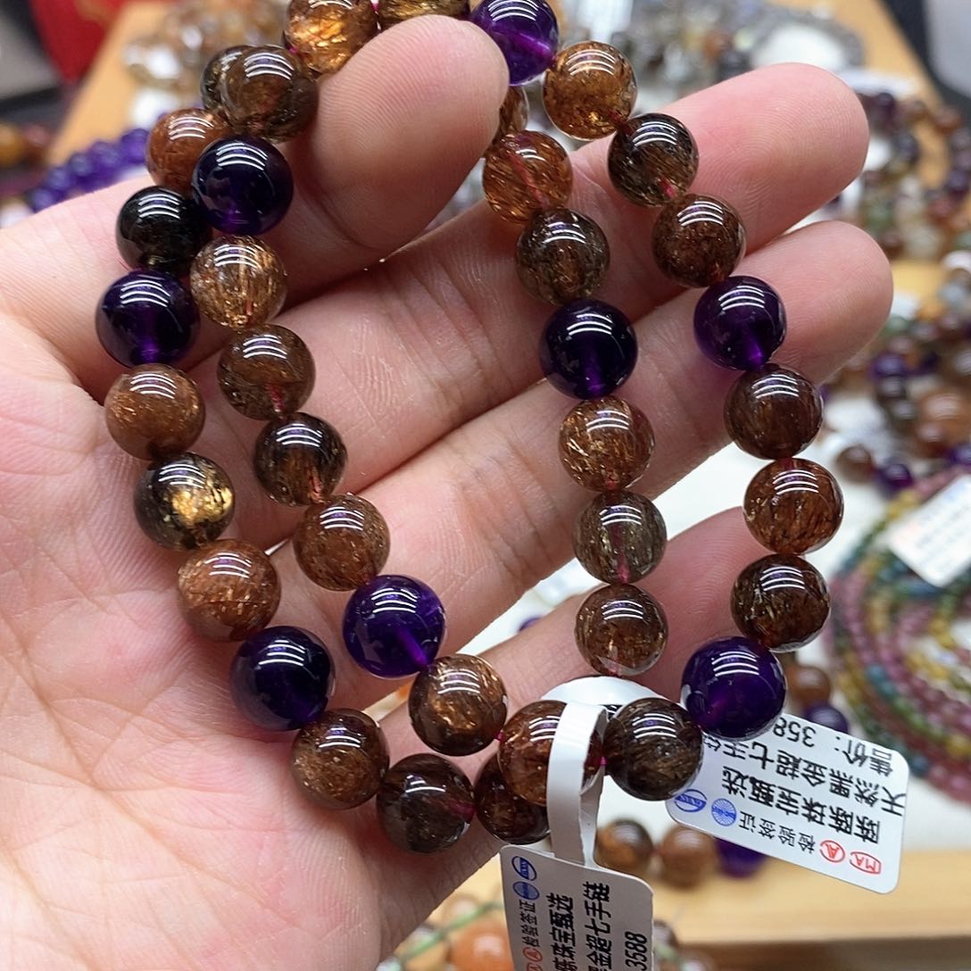 水晶手链未镶嵌多样性发货发一条