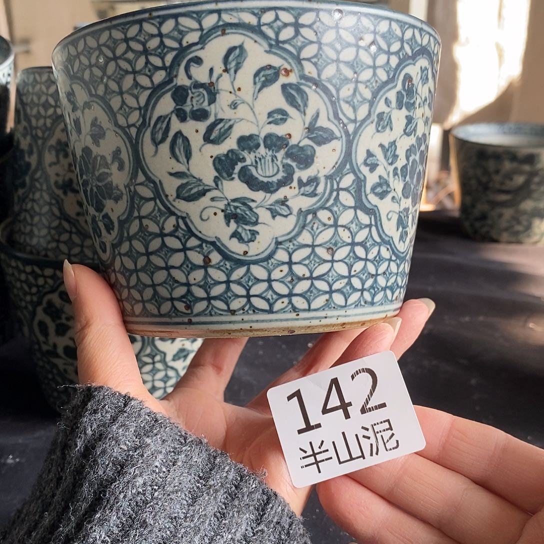 *****陶手工手绘青花高温陶瓷