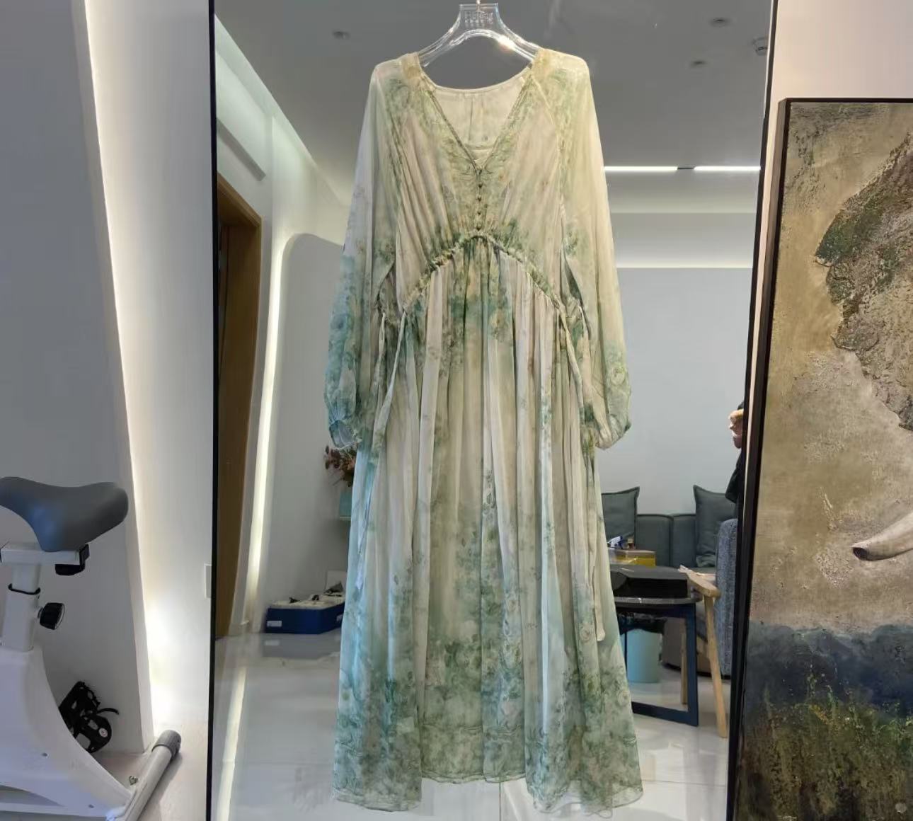 【抹茶】重磅100桑蚕丝连衣裙合并