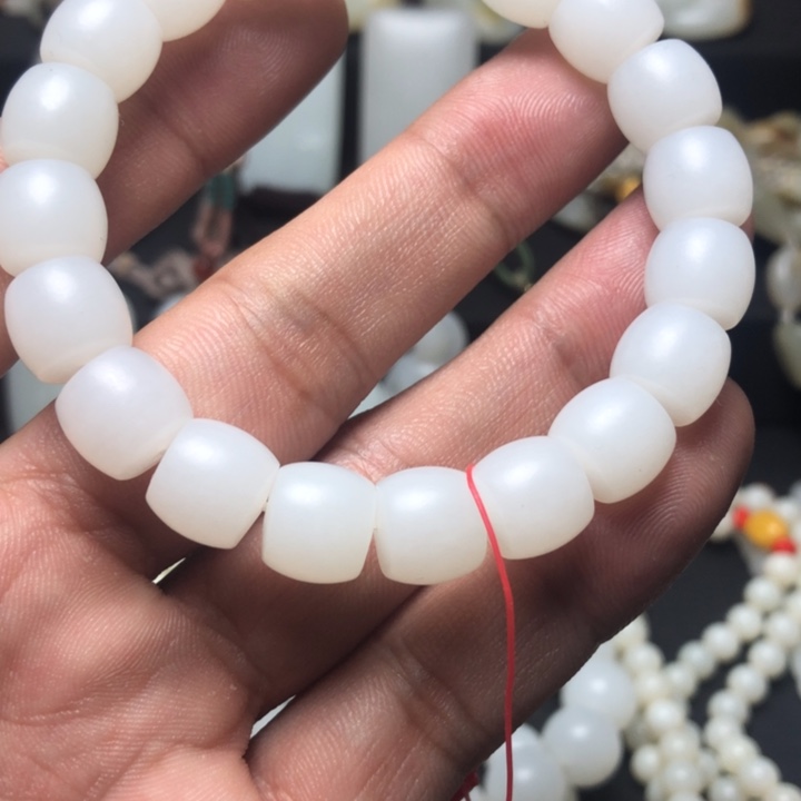和田玉（白玉）手链未镶嵌