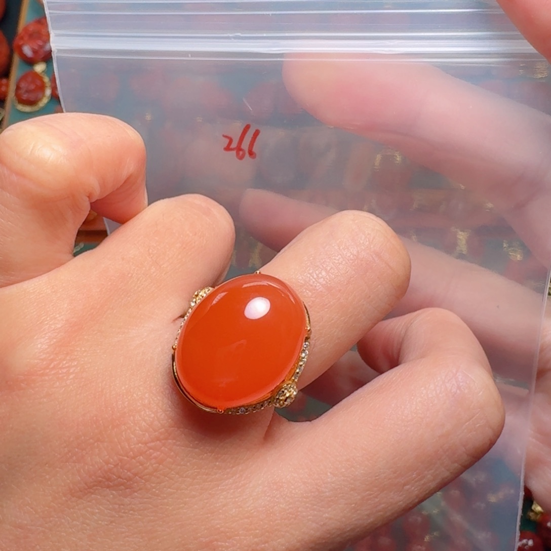 南红玛瑙南红银S925镶嵌