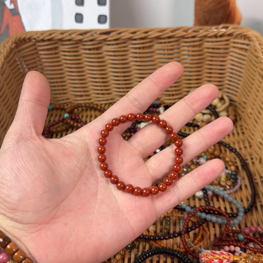 南红玛瑙手链合金