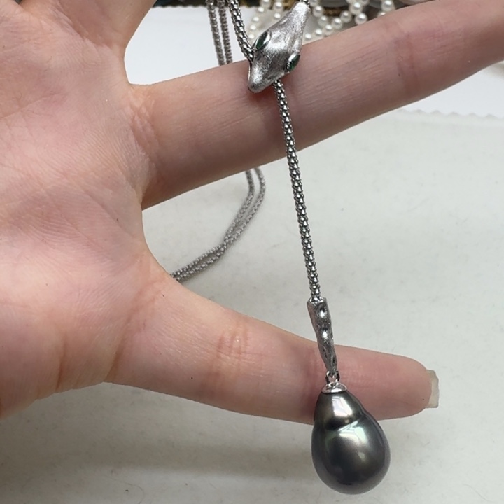 颈饰海水珍珠银S925镶嵌