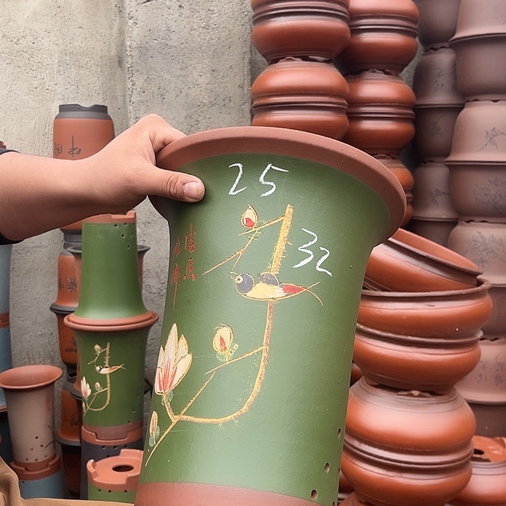 紫砂紫砂花盆盆栽