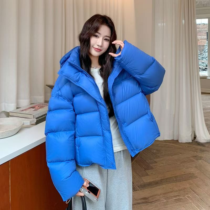 直播专享明星同款90鹅绒服泡芙连帽短款保暖冬季百搭时尚宽松加厚