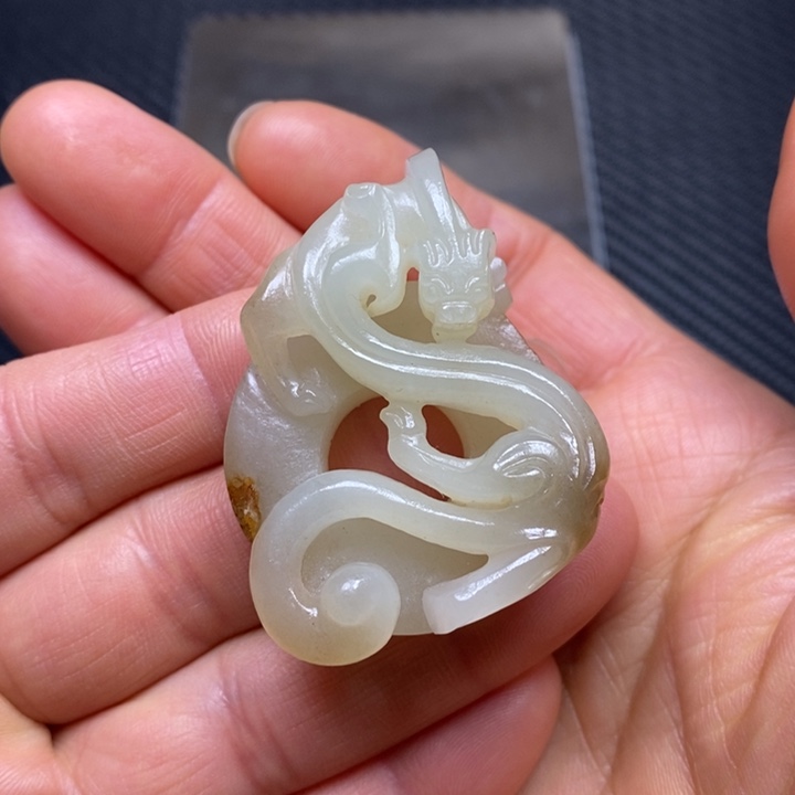 和田玉挂件未镶嵌青**水