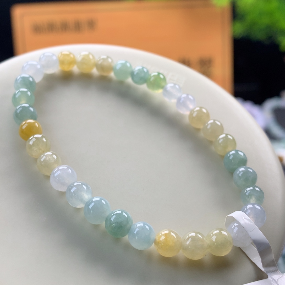 翡翠未镶嵌手链卡6