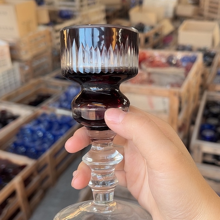 手柄款水晶玻璃微瑕一个