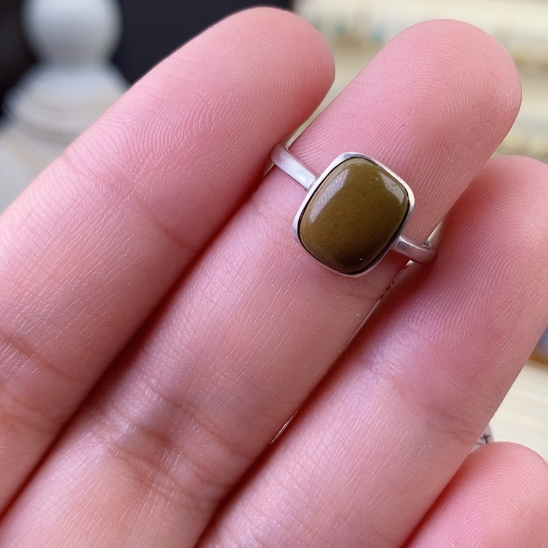 绿松石戒指银S925镶嵌