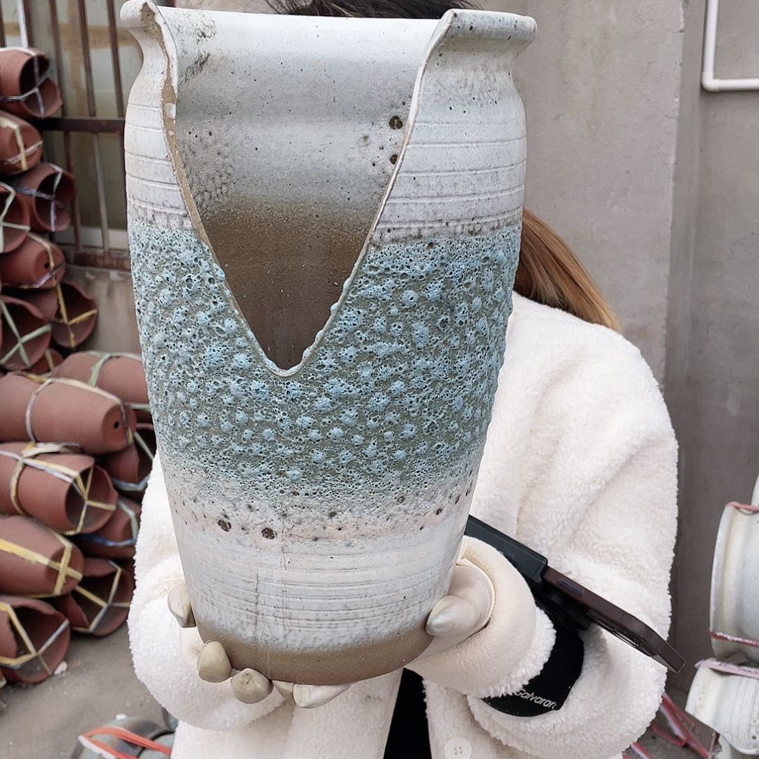 红陶王嫂花盆0125-107