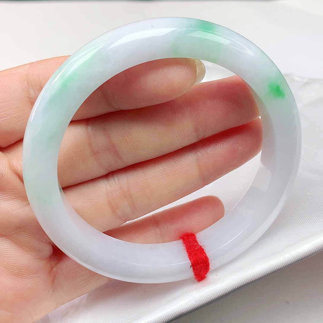 翡翠未镶嵌手镯57圈2318